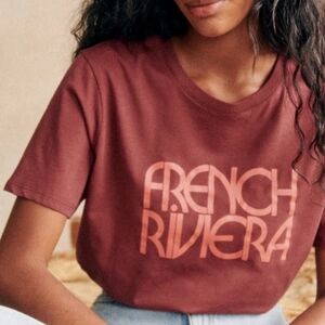 Sezane French Riviera Graphic Tee - XL